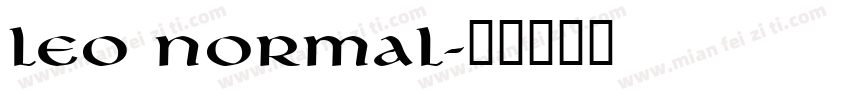 Leo Normal字体转换